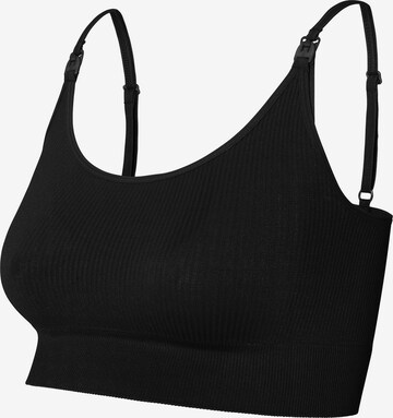 Noppies Bralette Nursing Bra 'Mira' in Black: front