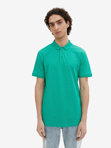 T-Shirt TOM TAILOR DENIM en vert : devant