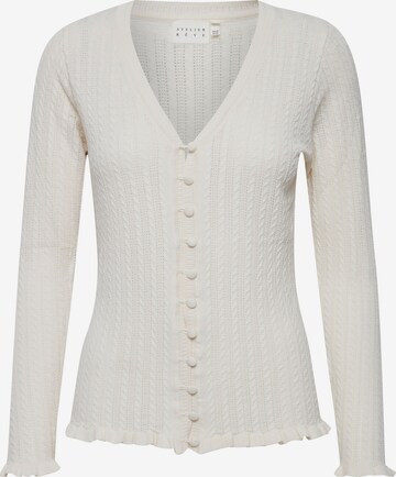 Atelier Rêve Knit Cardigan 'Irfantino' in White: front