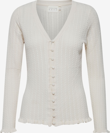 Atelier Rêve Knit Cardigan 'Irfantino Ca2' in White: front