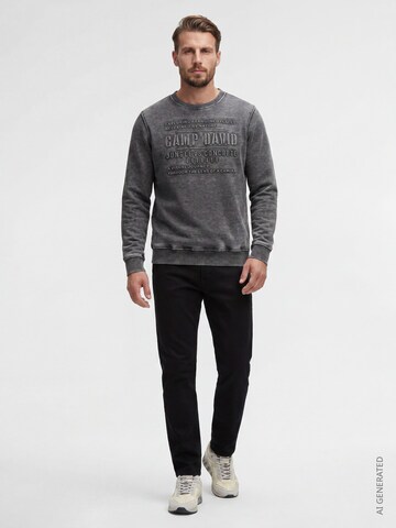 CAMP DAVID Sweatshirt in Black