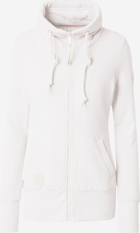 Ragwear Zip-Up Hoodie 'RYLIE' in White: front