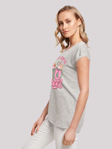 F4NT4STIC Shirt 'Have a Cup of Cheer Christmas Holiday' in Grey