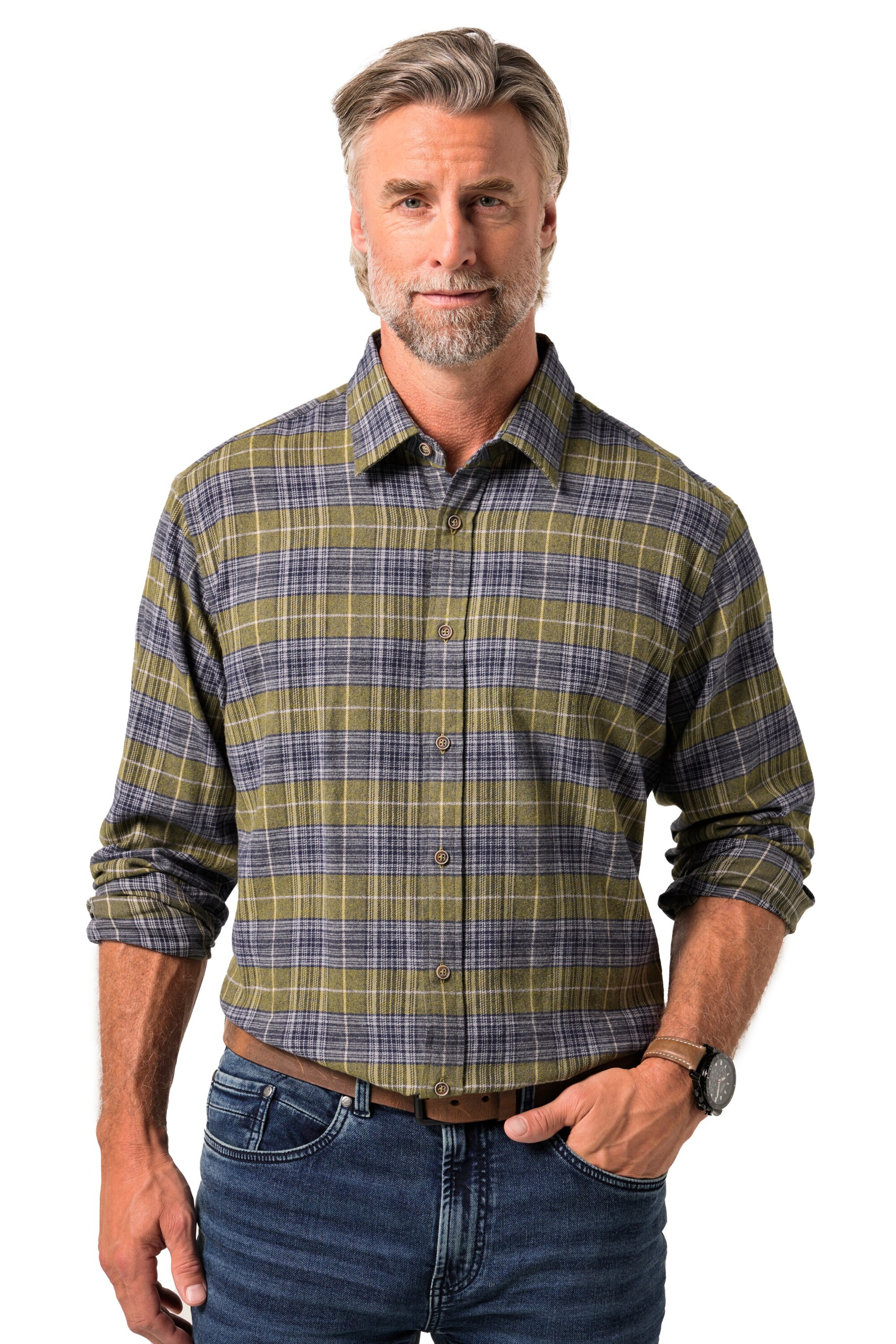 Boston Park Regular fit Overhemd in Gemengde kleuren: voorkant