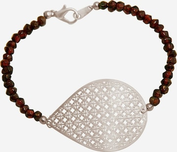 Gemshine Armband 'Yoga Mandala' in Zilver: voorkant