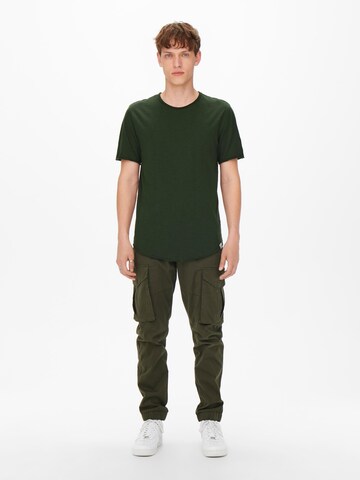 Only & Sons T-Shirt 'BENNE' in Grün