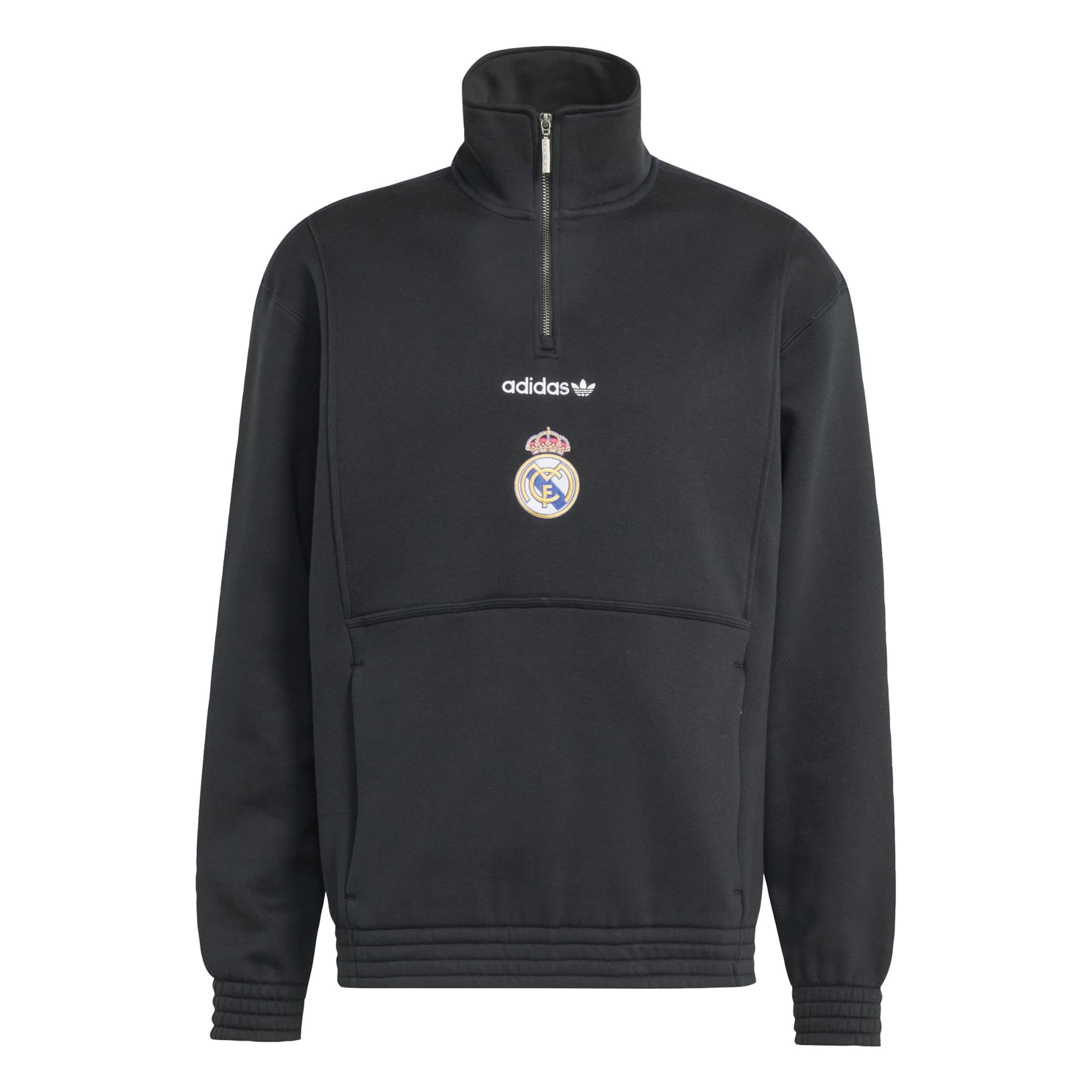 ADIDAS PERFORMANCE Sweatshirt 'Real Madrid EQT' in Schwarz: Vorderseite