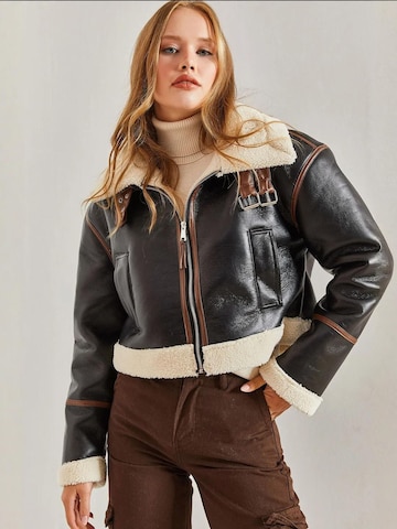 Veste mi-saison Bianco Lucci en noir