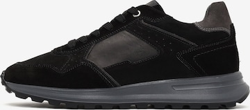 Derimod Platform trainers in Black: front