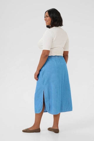 Jupe 'Louisa' KAFFE CURVE en bleu