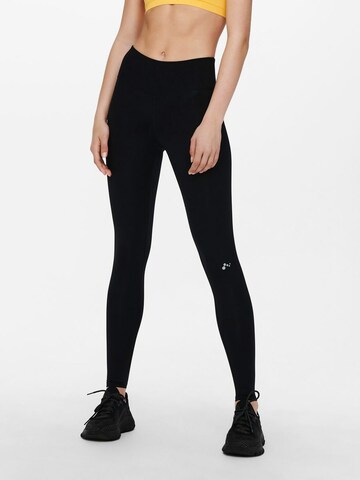 Skinny Pantaloni sport de la ONLY PLAY pe negru: față