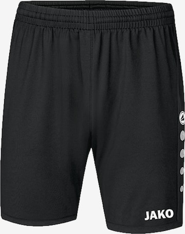 JAKO Regular Workout Pants 'Premium' in Black: front