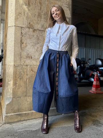 IUnique Wide Leg Hose 'Ballonique Denim Pants – Blue' in Blau