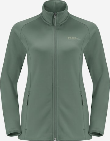 Veste en polaire fonctionnelle 'BAISELBERG' JACK WOLFSKIN en vert : devant