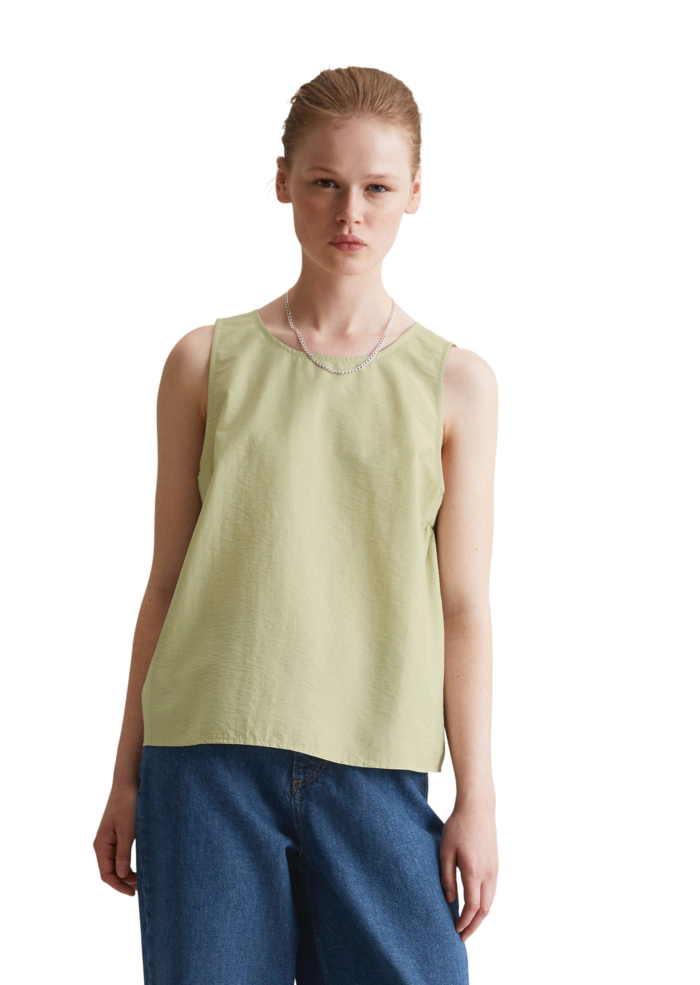 Marc O'Polo DENIM Blouse in Groen: voorkant