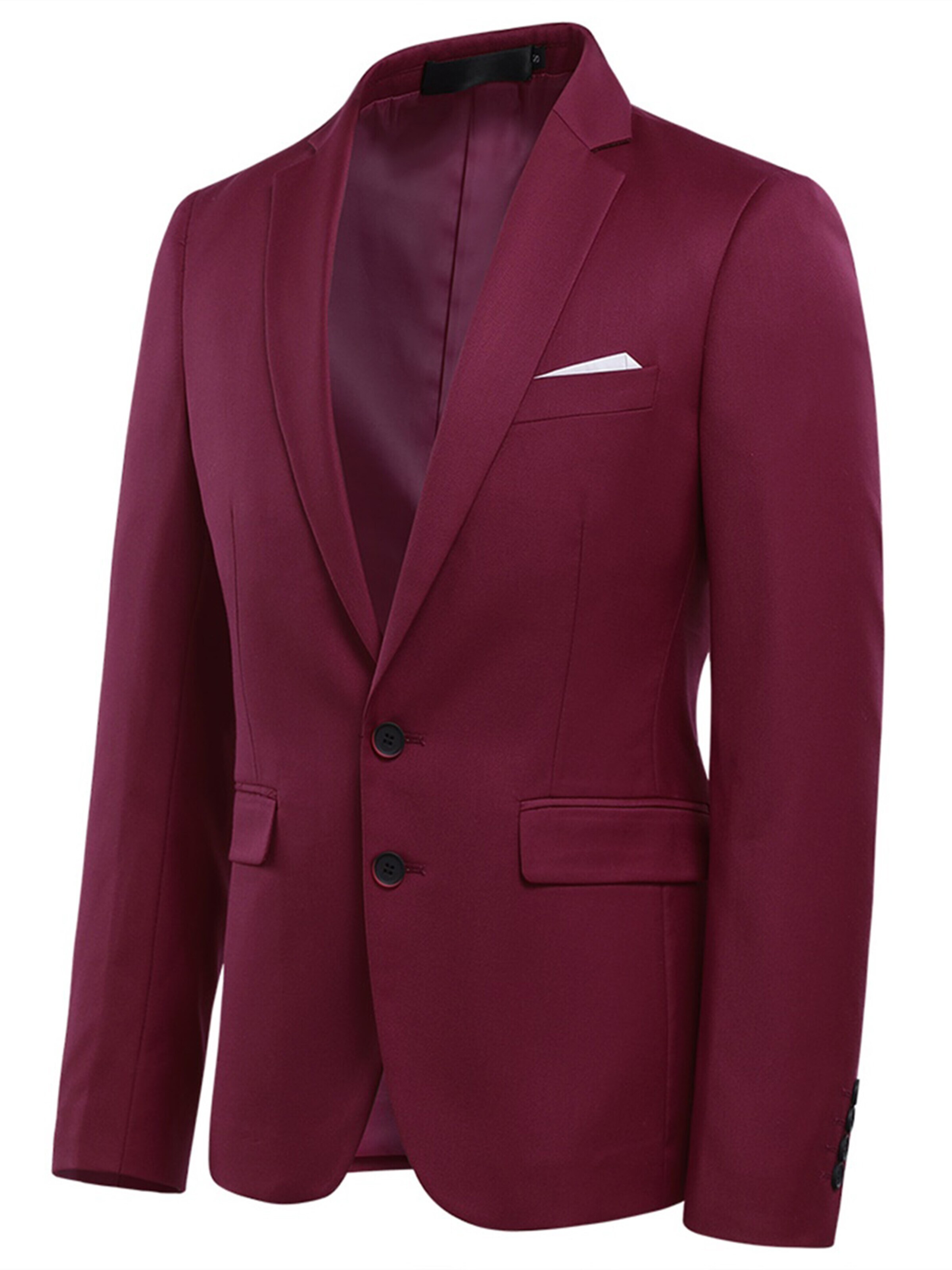 YOUTHUP Slim fit Suit Jacket 'Klarheit' in Red