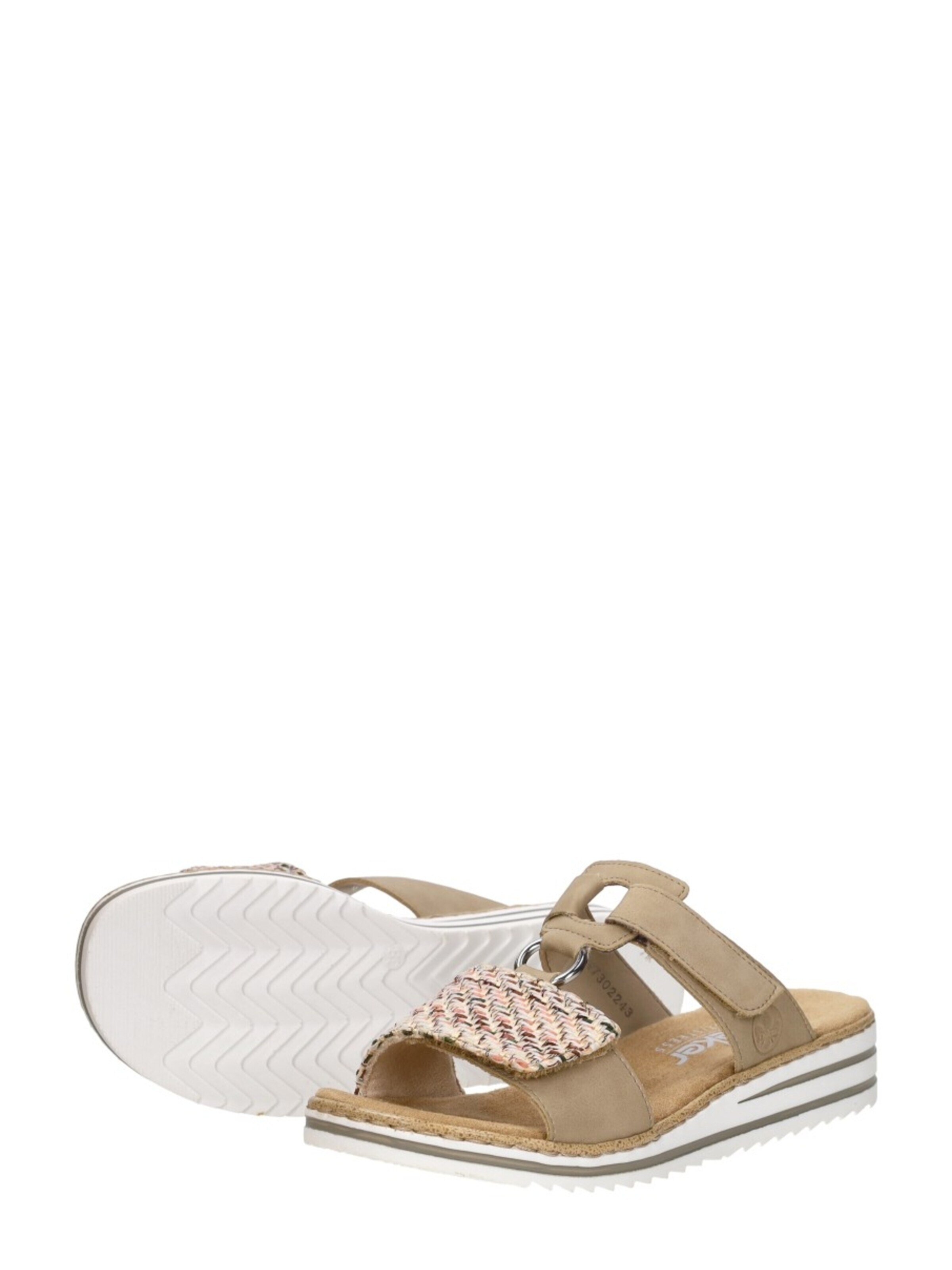 Rieker Huisschoenen 'Open Teen' in Beige