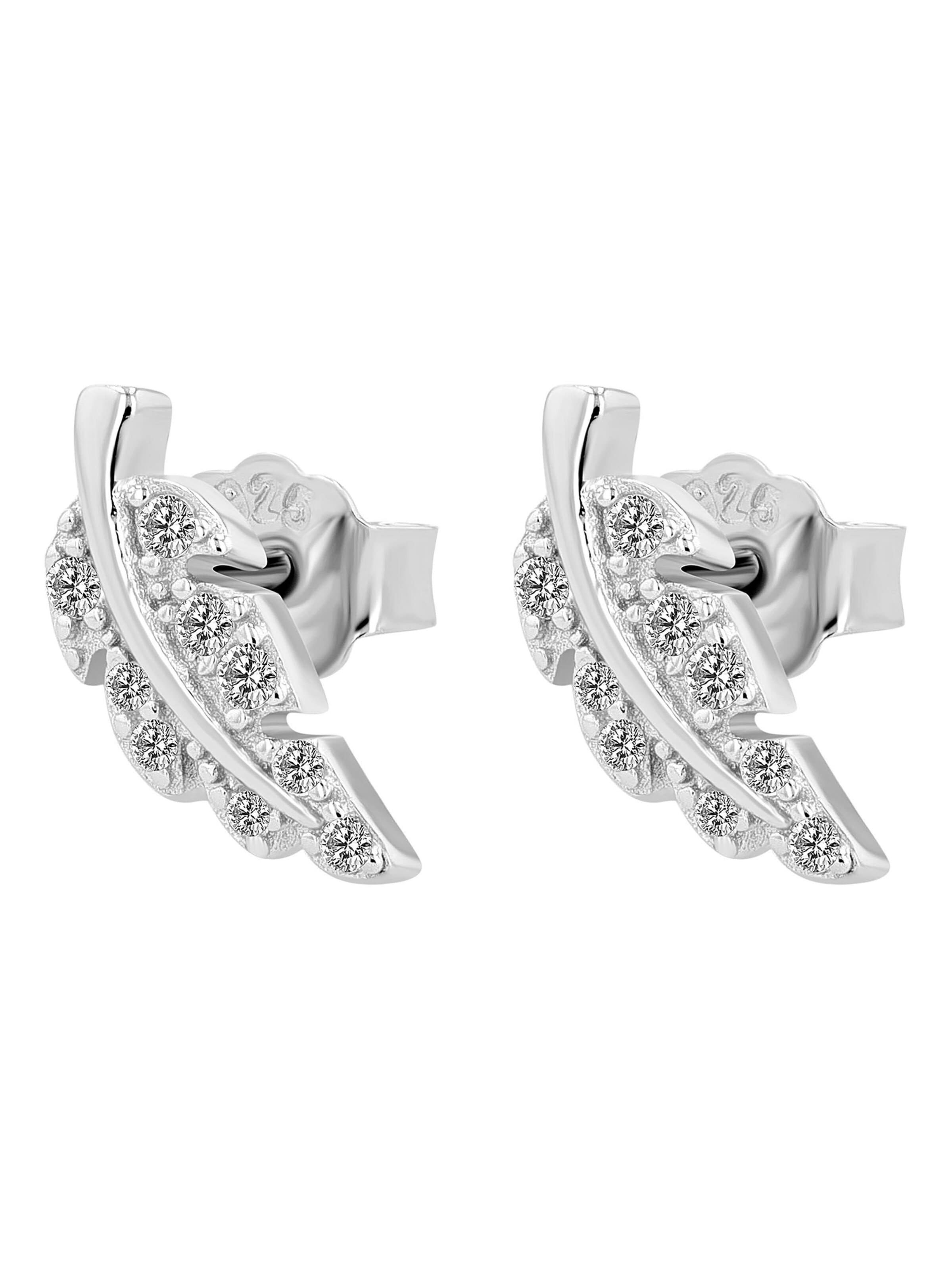 Akzent Earrings '"Ximena" aus 925 Sterlingsilber, hautverträglich' in Silver