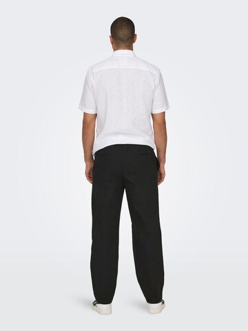 Only & Sons Loosefit Hose 'ONSSinus' in Schwarz