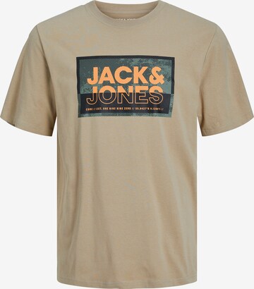 JACK & JONES Shirt 'LOGAN' in Beige