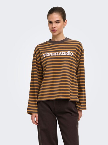 ONLY Shirt 'ONLFreja' in Braun: Vorderseite