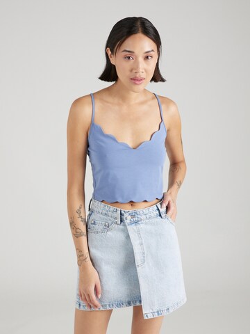 ABOUT YOU Top 'Auguste' in Blauw: voorkant