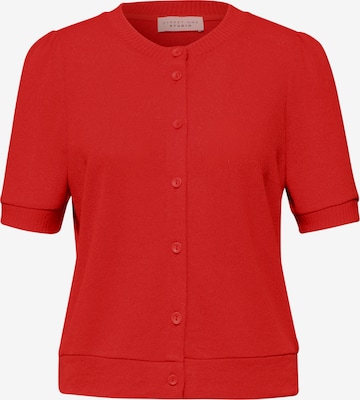 Street One Studio Knit Cardigan in Red: front