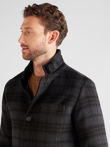 JACK & JONES Between-Seasons Coat 'Melton' in Black