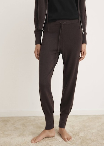 MANGO Pyjamahose 'Gina' in Braun