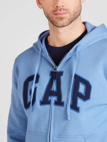 GAP - Sudadera con cremallera 'HERITAGE' en azul