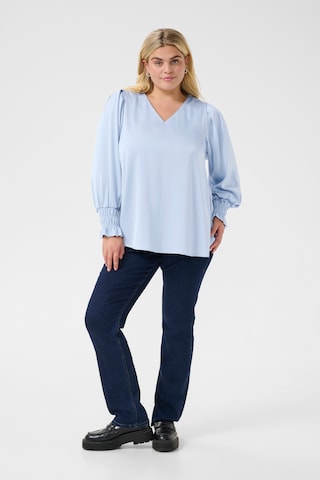 KAFFE CURVE Bluse 'KC' i blå