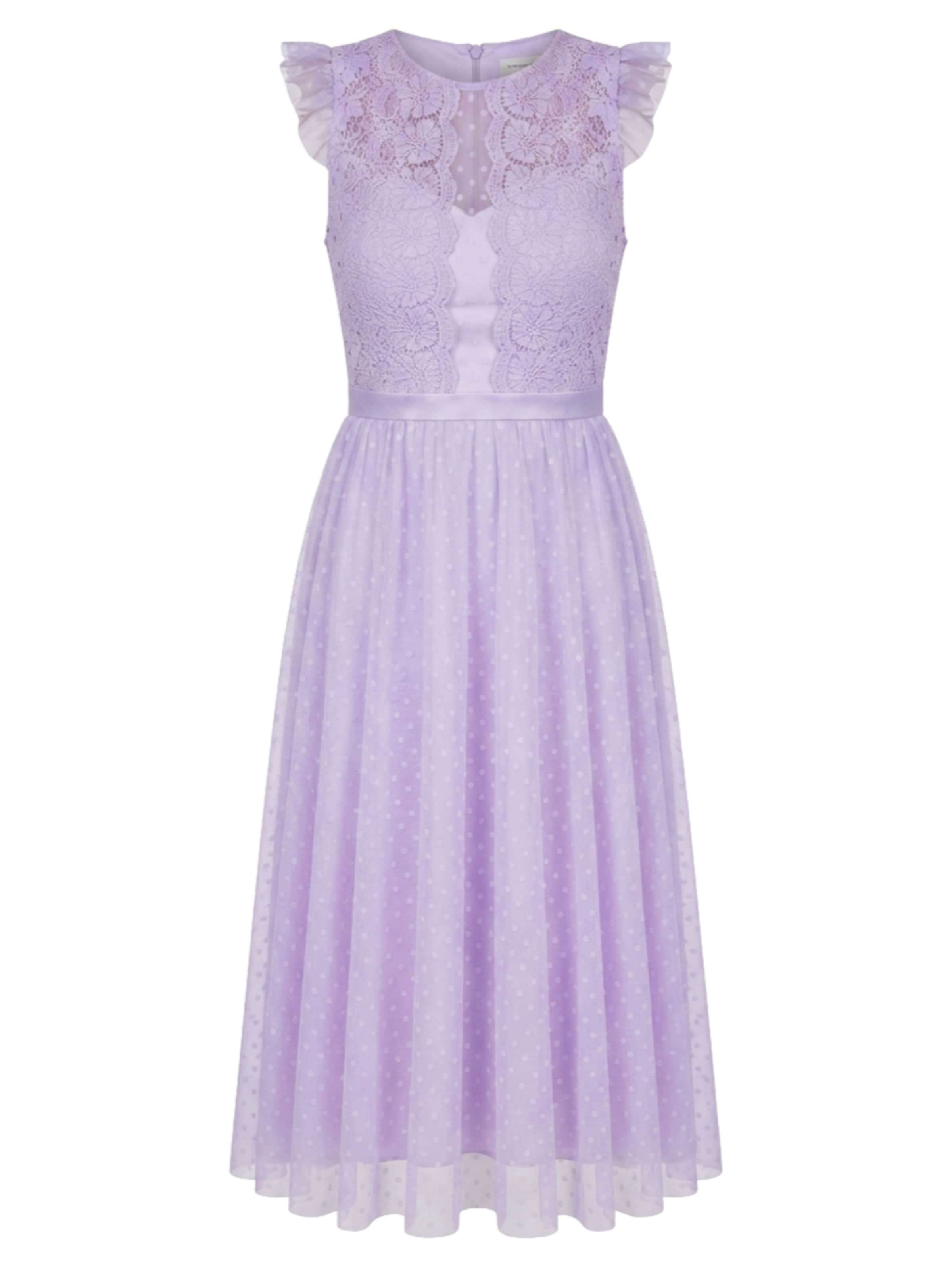 Ombre Cocktailjurk in Lila: voorkant