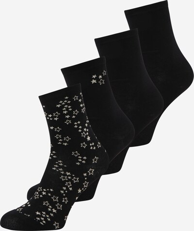 Lindex Къси чорапи в бежово / черно, Преглед на продукта