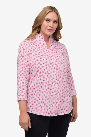 Ulla Popken Blouse in Roze: voorkant