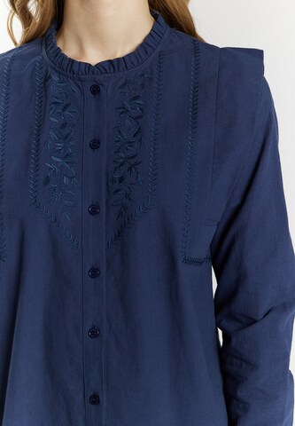 DreiMaster Vintage Bluse in Blau