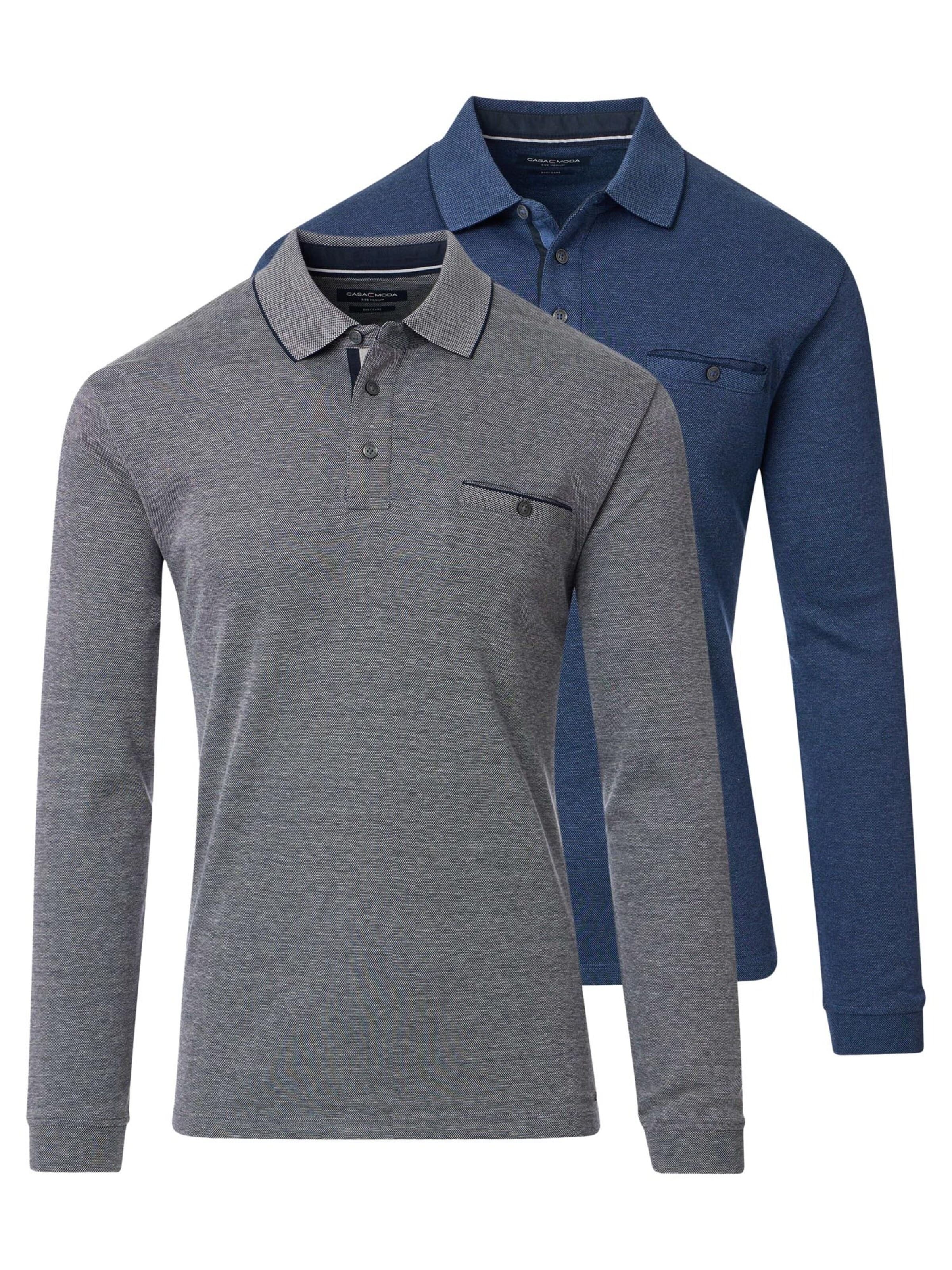 CASAMODA Shirt 'Basic' in Blue: front