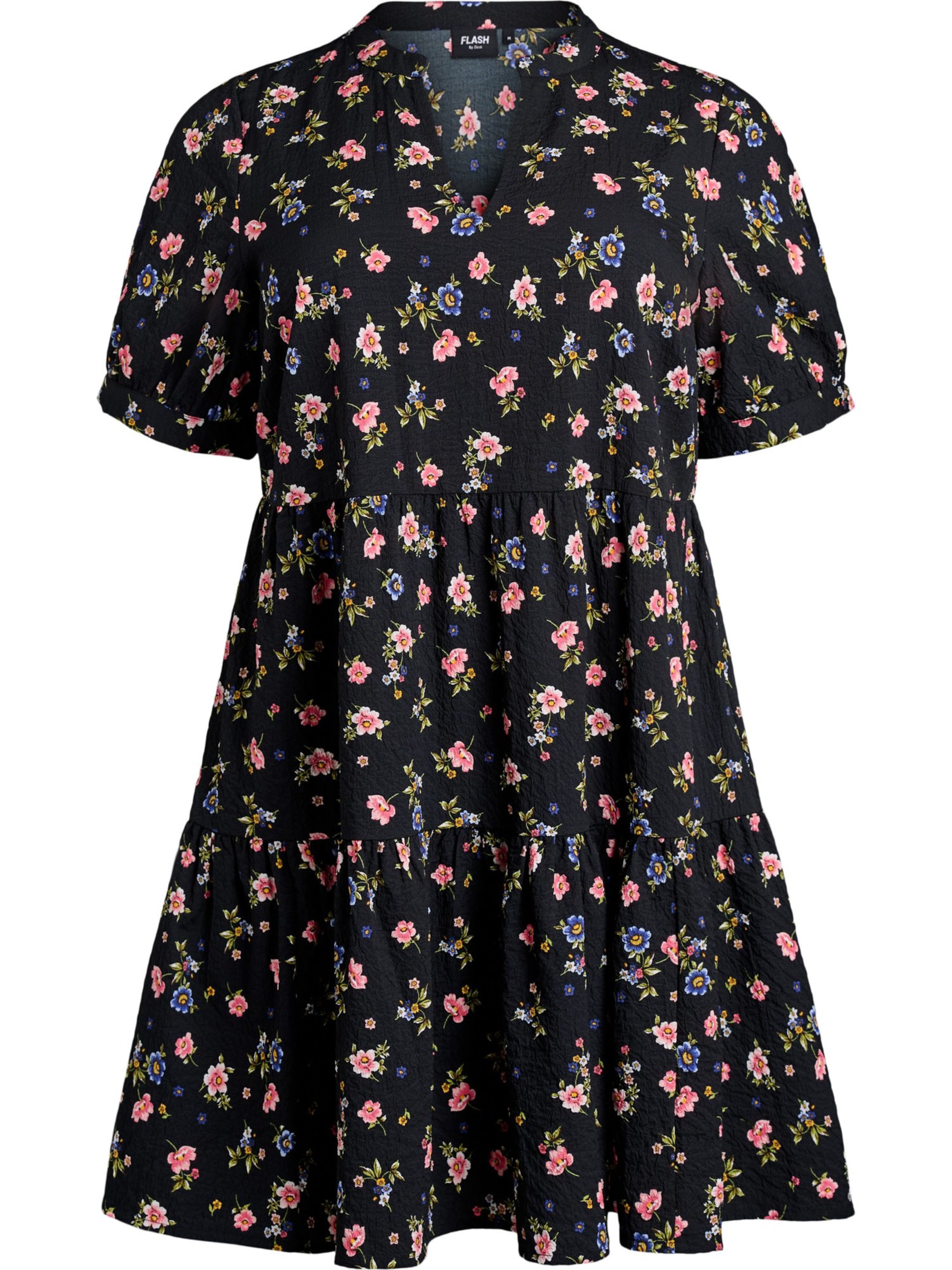 Zizzi Obleka 'Tracy' | črna barva: sprednja stran