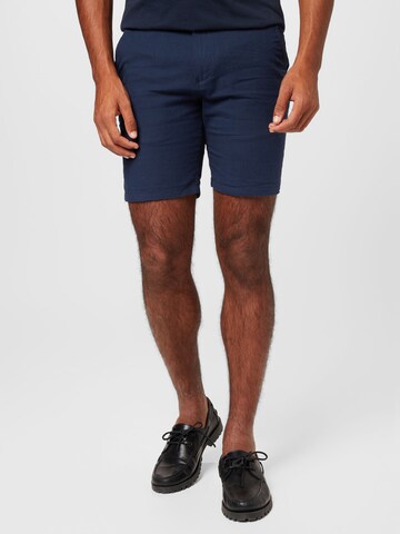 JACK & JONES - Regular Calças chino 'DAVE' em azul: frente