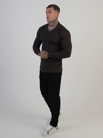 T-Shirt SikSilk en marron