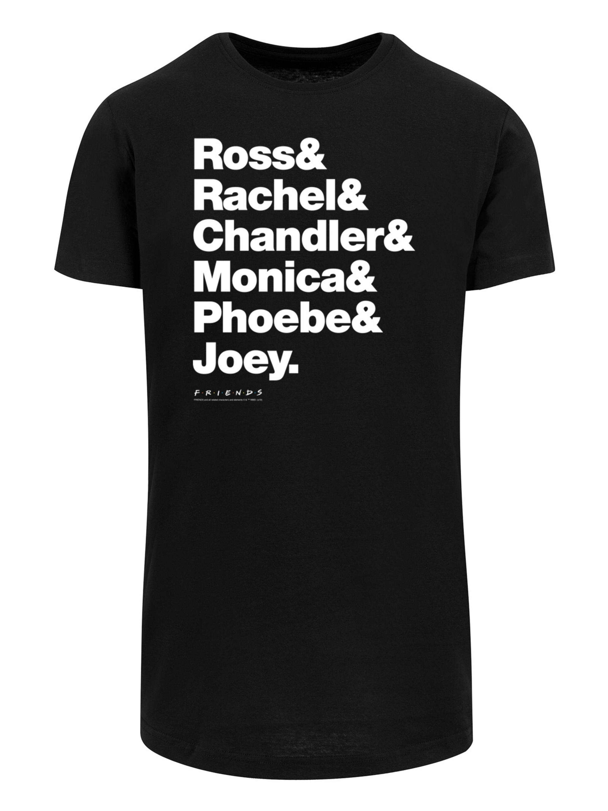 F4NT4STIC Shirt 'Friends First Names' in Black: front