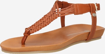 Fred de la BretoniÈre T-Bar Sandals in Brown: front