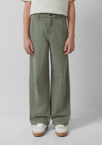 s.Oliver Wide leg Broek in Groen: voorkant