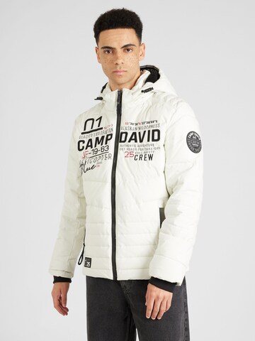 Veste d’hiver CAMP DAVID en beige : devant