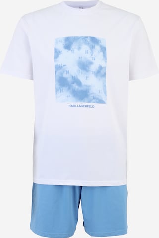 Karl Lagerfeld Lyhyt pyjama värissä valkoinen: etupuoli