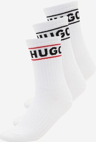 Chaussettes HUGO en blanc : devant