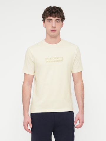 NAPAPIJRI Majica 'S-BOX' | bela barva: sprednja stran