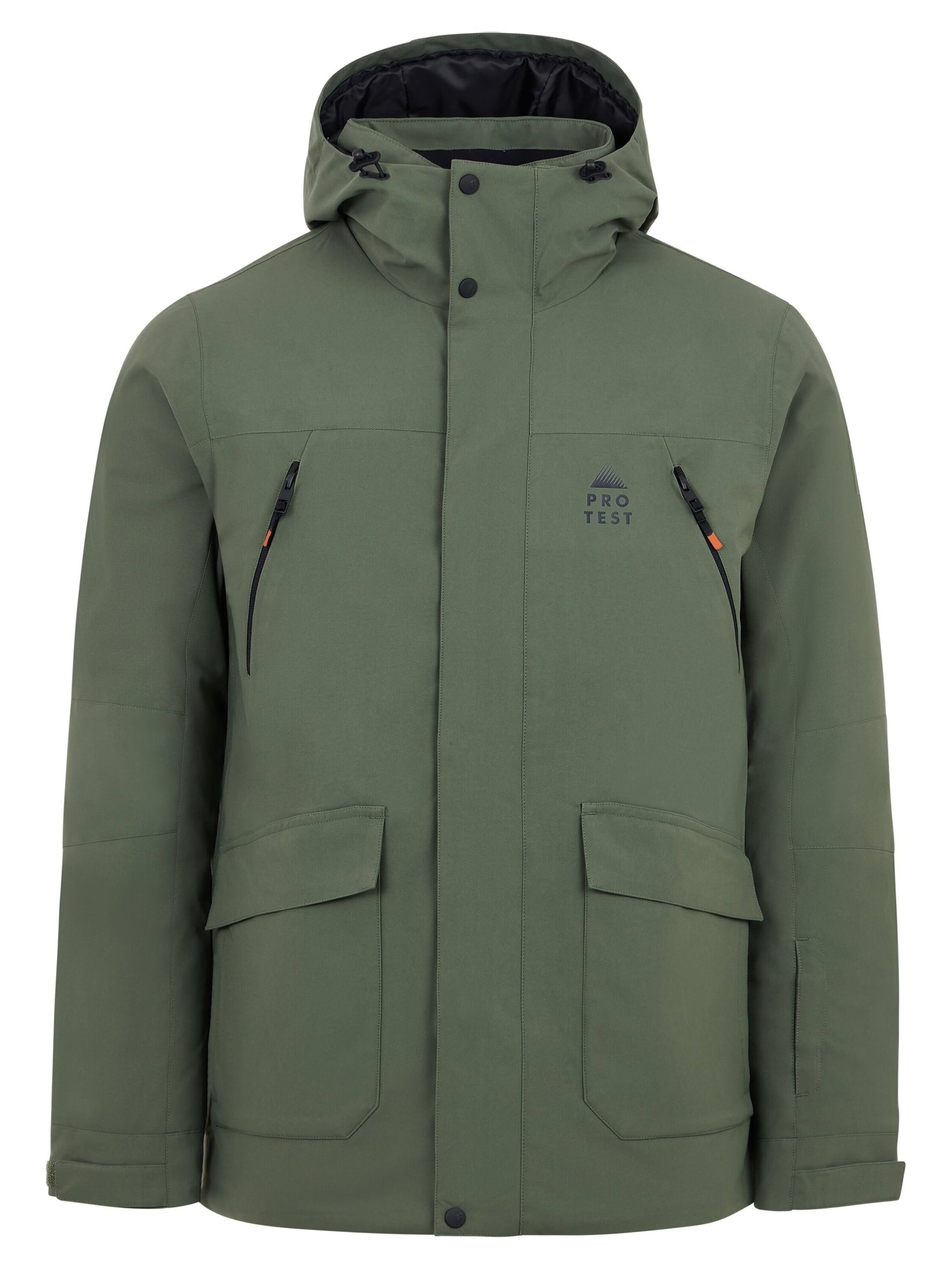 PROTEST Sportjacke 'PRTEIDEM'‌‌‌‌‌‌ in Grün: Vorderseite