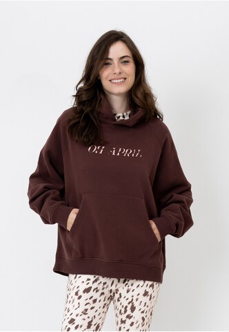 Felpa di OH APRIL in marrone: frontale