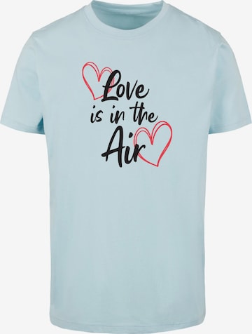 Merchcode Shirt 'Valentines Day - Love is in the Air' in Blau: predná strana