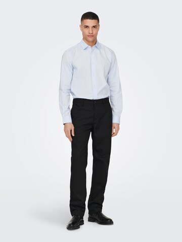 Regular Pantalon chino 'Edge' Only & Sons en noir